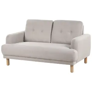 2 Seater Fabric Sofa Taupe TUVE