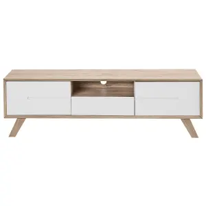 Beliani Modern TV Stand White FORESTER