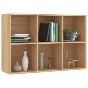 Gardinier Book Cabinet 66 x 30 x 98 cm Engineered Wood Sonoma Oak