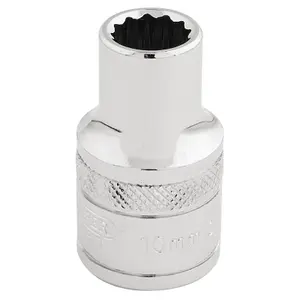 Draper 1/2" Square Drive Hi-Torq 12 Point Socket 10mm 33093