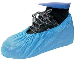 Supreme TTF Disposable CPE Shoe Cover - Non Sterilized - Blue - Pack Of 50 Pairs - [HT-CPE-SHOE-COVERS]