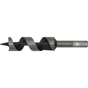 25 x 155mm Hardened Auger Wood Drill Bit - Hexagonal Shank - Woodwork Timber