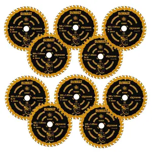 10 x Dewalt DT10301 Circular Saw Blade 165 x 20mm x 40 Tooth Extreme Framing