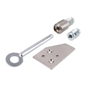 Sash Heritage Sash Stop with Key & 2 Inserts - 19mm - Satin Nickel