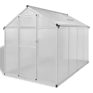 Berkfield Reinforced Aluminium Greenhouse with Base Frame 4.6 m2