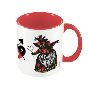 Alice In Wonderland Off With Her Head Queen Of Hearts Mug White/Red/Black (One Size)