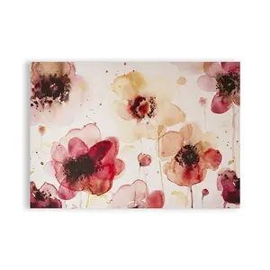 Painterly Blossoms Printed Canvas Floral Wall Art