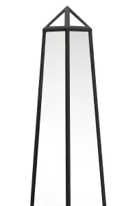 MirrorOutlet The Obelisk Black Metal Edged Mirrored Ornament 100CM X 20CM X 20CM