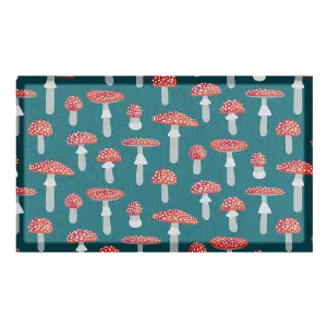 Red & White Mushroom Pattern Doormat (70 x 40cm)