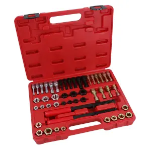 48pc Metric and Imperial UNF UNC Rethread Tap and Die Kit M6 - M14 1/4in - 5/8in