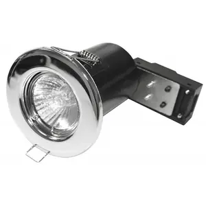 Powermaster Fixed Fire Rated Downlight Chrome (8.4 x 8.4 x 12cm)