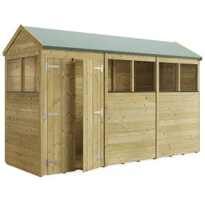 BillyOh Switch Tongue and Groove Apex Wooden Shed - 12x4 Windowed - 11mm Thickness