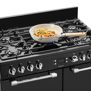 Leisure CK90F232K Freestanding Electric Range cooker with Gas Hob - Black