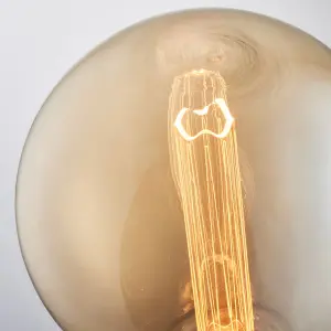 LED Filament Lamp Bulb Amber Glass 2.8W LED E27 Warm White Globe Bulb