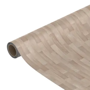 Precut Natural Narrow plank Wood effect Sheet vinyl, 6m²