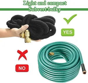 150 Ft Expandable Flexible Hosepipe Garden Hose Pipe Magic Snake + Gun Watering Outdoor