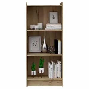 Brooklyn 3 shelf bookcase, bleached pine effect