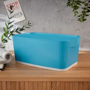 Leitz MyBox Cosy Calm Blue Small Storage Box with Lid 5 Litre