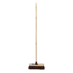 Draper  Stiff Bassine Broom Head with Plastic Bracket and Handle, 300mm 07869