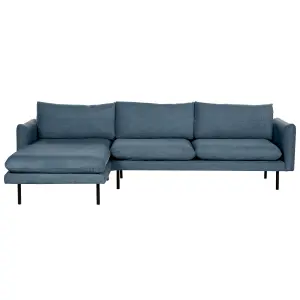 Right-Hand Corner Sofa VINTERBRO Blue Chenille Right Hand