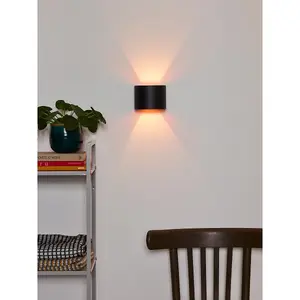 Lucide Xio Modern Up Down Wall Light - LED Dim. - G9 - 1x3,5W 2700K - Black