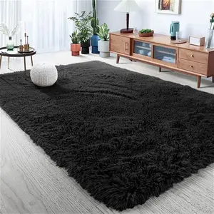 Fallbrook Solid Colour Machine Woven Black Area Rug Fairmont Park Rug Size: Rectangle 80 X 150cm