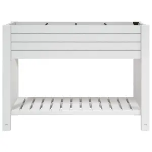 Berkfield Garden Raised Bed White 110x45x79 cm Polypropylene