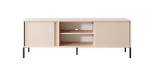 Elegant Beige Dast TV Cabinet (H)540mm (W)1530mm (D)400mm Modern Entertainment Centre with Spacious Storage