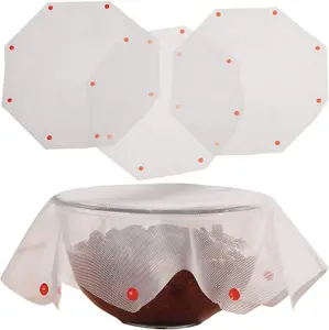 3 Microwave Splatter Screens Guard Food Covers - Stain resistant, washable and reusable - Each Measure 33cm Diameter