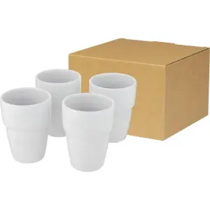 Bullet Staki Stackable Mug Set (Pack Of 4) White (One Size)