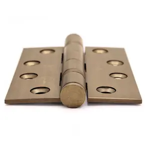 AFIT Florentine Bronze Grade 13 Fire Door Hinges-  4" Square 102 x 76 x 3mm - Pack 3