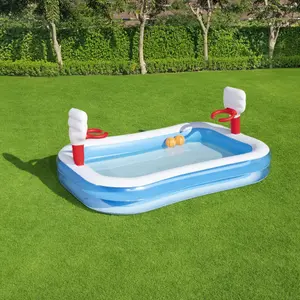 Bestway Plain PVC Family fun pool (W) 1.68m x (L) 2.51m