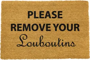 Please Remove Your Louboutins Doormat