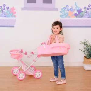 Teamson Kids Twinkle Stars Princess Deluxe Baby Doll Stroller