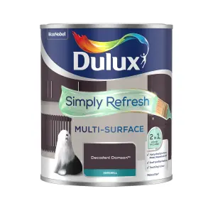 Dulux Simply Refresh Decadent Damson Eggshell Multi-surface Emulsion paint, 750ml