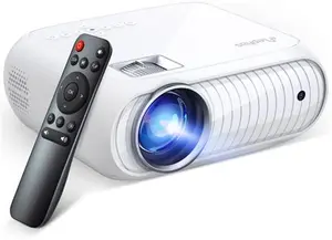 Projector, Home Theatre Projector 1080P Full HD Supported, Upgraded 12000 Lux Video Mini Projector Compatible With Ios/Android/Tablet/PC/TV Stick