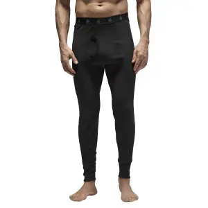 Heat Holders - Mens Lightweight Thermal Long John Bottoms S Black