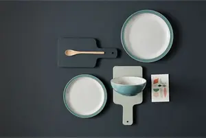 Denby Elements 12 Piece Dinnerware Set, Service For 4 Denby Colour: Fern Green