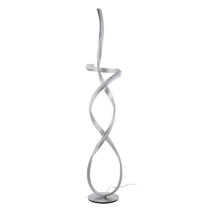 Zkylar LED Matte Silver Floor Lamp