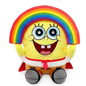 SpongeBob SquarePants Hugme Rainbow Plush Toy Yellow (One Size)