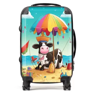 Cow On A Beach Holiday Suitcase - Cabin