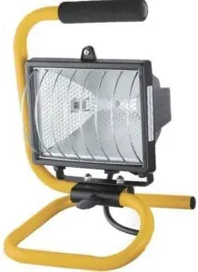 New 500w Flood Light Stand Adjustable Work Hand Held 265v Portable Heavy Duty