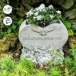 Heart shaped Garden Planter Memorial