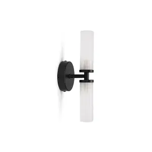 ValueLights Canya Black Bathroom Wall Light