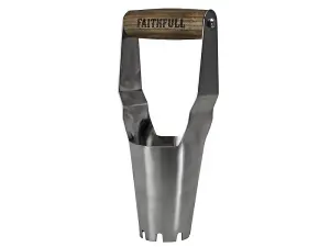 Faithfull RI13-VRSSHBPWG Prestige Stainless Steel Bulb Planter Ash Handle FAIPRESHBULB