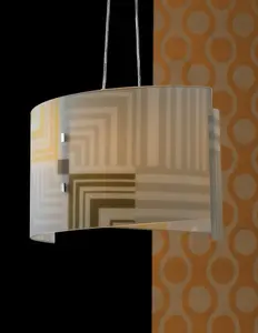 Luminosa SEVENTY 2 Light Pendant Ceiling Light White 45x33cm