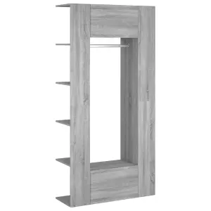 Berkfield Hallway Cabinets 2 pcs Grey Sonoma Engineered Wood