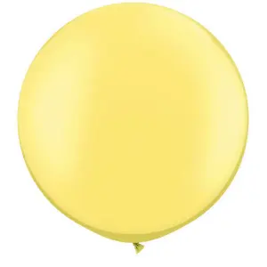 Qualatex 5 Inch Plain Latex Party Balloons (Pack Of 100) (48 Colours) Pearl Lemon (One Size)