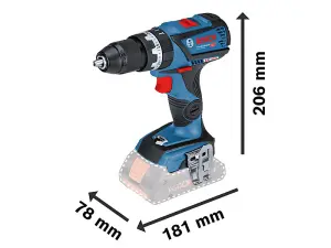 Bosch GSB 18V-60C Professional Combi Drill 18V 2 x 4.0Ah ProCORE18V Li-ion