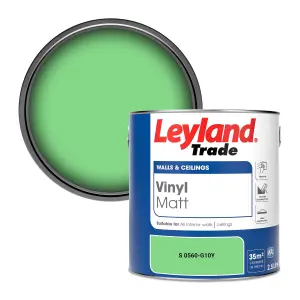 Leyland Trade Vinyl Matt Walls & Ceilings Emulsion Paint (S 0560-G10Y) 2.5L